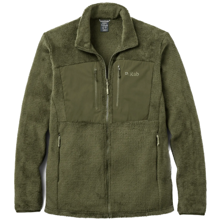 Herren-Sweatshirt Rab Granitic Jacket grün