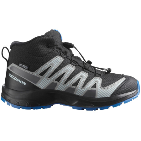 Kinderschuhe Salomon Xa Pro V8 Mid Waterproof schwarz/grau Black / Monument / French Blue