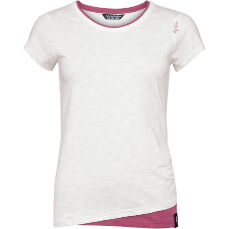 Damen-T-Shirt Chillaz Fancy Feathers Ornament beige Creme/Violet