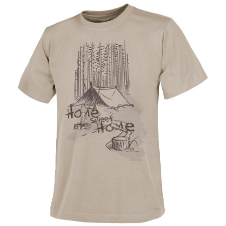 Herren-T-Shirt Helikon-Tex T-Shirt (Home Sweet Home) beige Khaki