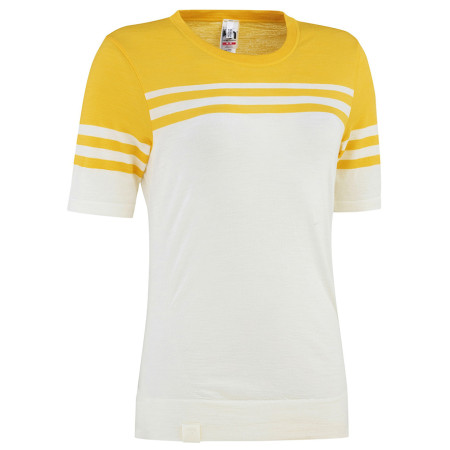 Damen-T-Shirt Kari Traa Humlesnurr Tee gelb Shine