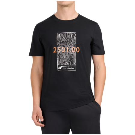 Herren-T-Shirt 4F Tshirt M3571 schwarz Deep Black