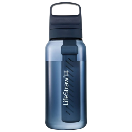 Filterflasche LifeStraw Go 2.0 Water Filter Bottle 1L dunkelblau Aegean Sea