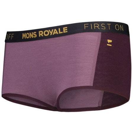 Damen-Funktionsslips Mons Royale Sylvia Boyleg lila Wine