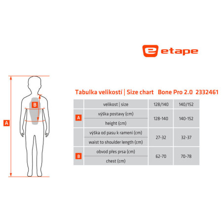 Kinder Rückenprotektor Etape Bone Pro