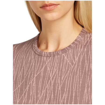 Damen-Funktionsshirt Icebreaker Women Merino 260 Tech Vertex LS Crewe Delta Lines AOP