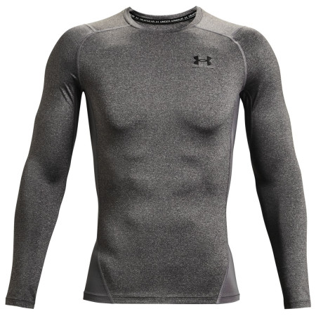 Herren-Funktionsshirt Under Armour HG Armour Comp LS grau CarbonHeather//Black