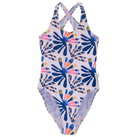 Kinderbadeanzug Aquawave Salava Jr - Summer Beige Flower Print
