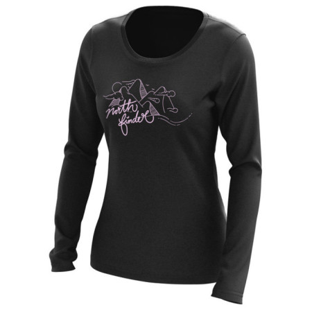 Damen-T-Shirt Northfinder Birdie schwarz
