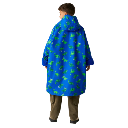 Kinder-Regenmantel Regatta Junior Changing Robe Olymp Blue Dino