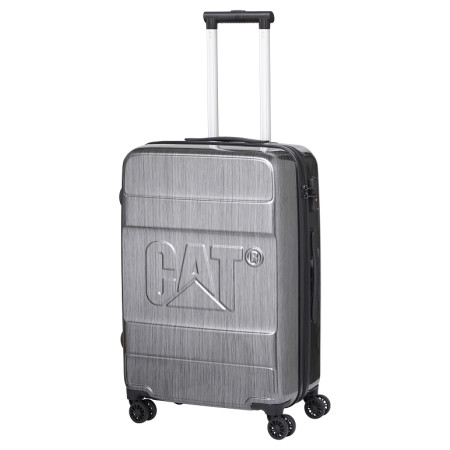 Koffer auf Rollen Caterpillar Cargo S silber Brushed Silver
