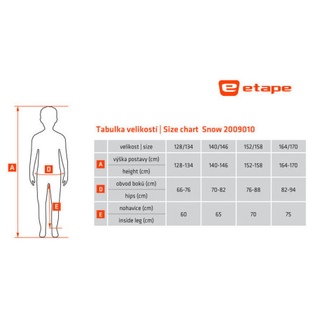 Kinder Softshellhose Etape Snow WS