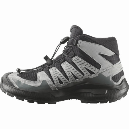 Kinderschuhe Salomon Xa Pro Mid Wp J Black-Sedona Sage-Wrought Iron