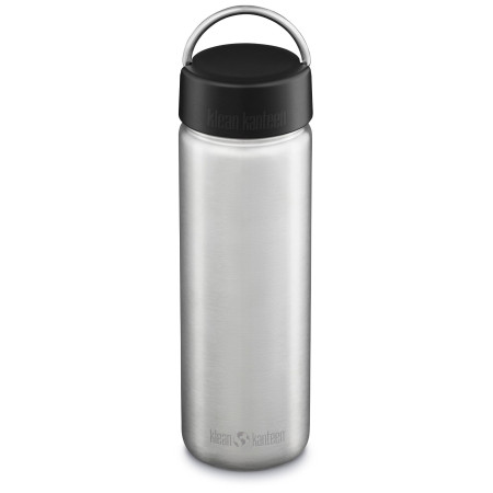 Edelstahlflasche Klean Kanteen Wide w/Wide Loop Cap - brushed stainless 800 ml silber silver