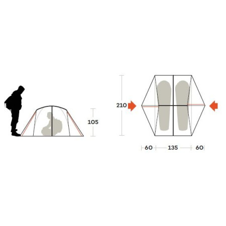 Ultraleichtes Zelt Ferrino Grit 2