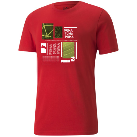 Herren-T-Shirt Puma Graphic Tee rot red