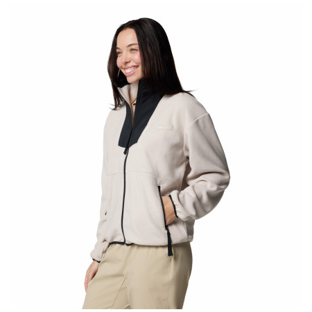 Damen-Sweatshirt Columbia Sequoia Grove™ Full Zip Fleece beige Dark Stone, Black