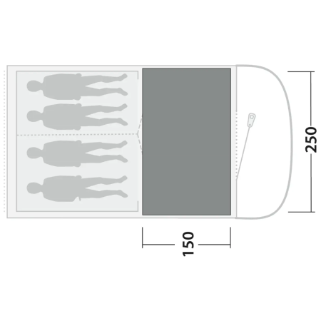 Zeltteppich Outwell Cozy Carpet Sky 4