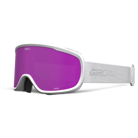 Damen Ski-Brille Giro Moxie - Amber Pink/Yellow weiß White Stacked