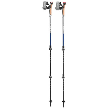 Nordic Walking Stöcke Leki Poles Traveller Carbon blau midnightblue dark metallic-llight anthracite-white