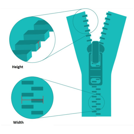 Ersatz-Reißverschluss ZlideOn Narrow Zipper XS