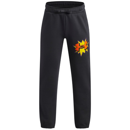 Kinderhose Under Armour UA B Rival FLC Graphics Jgr Anthracite grau Anthracite / / Outrageous Orange