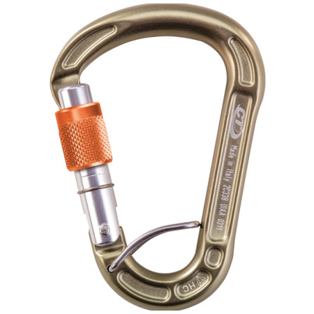 Karabiner Climbing Technology Concept SGL braun hard coating / bronze/orange