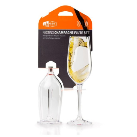 Glas GSI Outdoors Nesting Champagne Flute Set