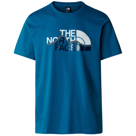Herren-T-Shirt The North Face M S/S Mountain Line Tee blau Adriatic Blue