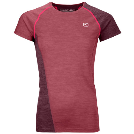 Damen-T-Shirt Ortovox 120 Cool Tec Fast Upward Ts W 2023 rot DarkBloodBlend