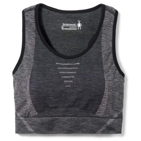 Damen-Funktionsunterwäsche Smartwool W Intraknit Racerback Bra 2023 schwarz black heather