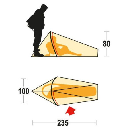 Ultraleichtes Zelt Ferrino Sintesi 1