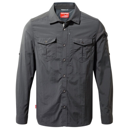 Herrenhemd Craghoppers NL Adv LS Shirt grau Black Pepper