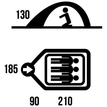 Wanderzelt Husky Bird 3 Classic