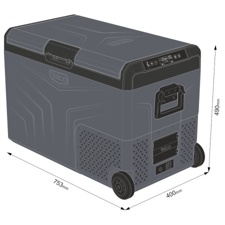 Kompressor-Kühlschrank Yolco TCX50