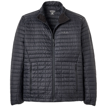 Herrenjacke Rab Microlighter Down Jacket schwarz