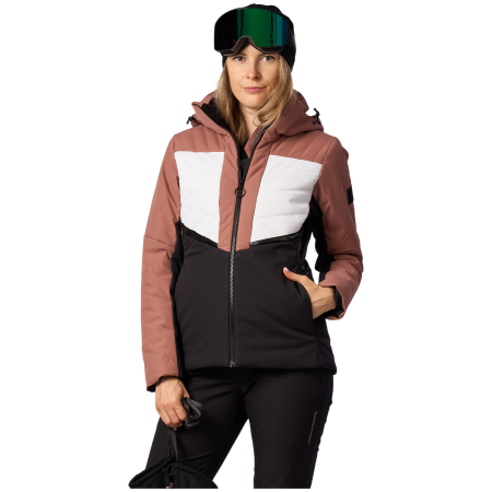 Damen Skijacke Northfinder Ola schwarz/beige roseblack