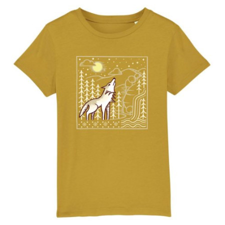 Kinder-T-Shirt České parky Wolfie gold