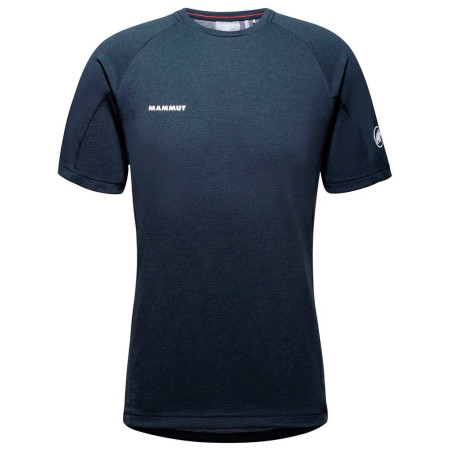 Herren-T-Shirt Mammut Aegility T-Shirt Men blau/weiß marine melange-white