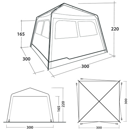Zelt Outwell Fastlane 300 Shelter