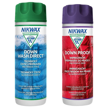 Imprägnierung Nikwax Down wash direct + Down Proof 2x 300ml