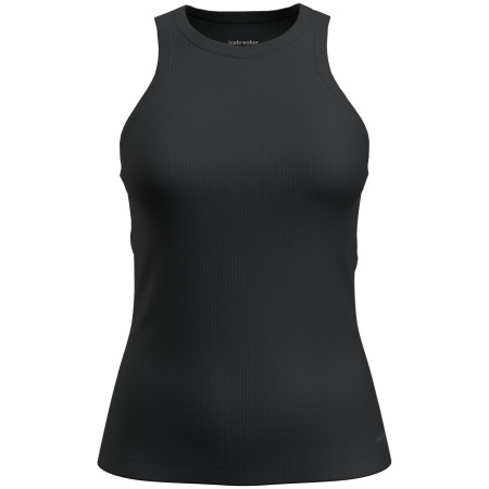 Damenunterhemd Icebreaker W Mer Rib Lotus Tank schwarz Black