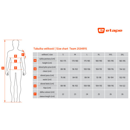 Herren Radtrikot Etape Team