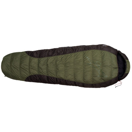 Daunenschlafsack Warmpeace Viking 600 180 cm grün/grau Olive/Gray/Black