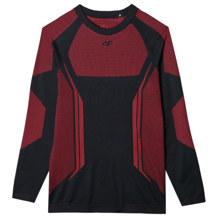 Herren-Thermoshirt 4F Seamless Underwear M165 schwarz/rot RED