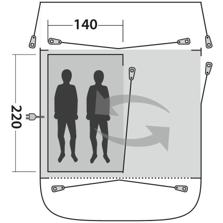 Innenzelt Outwell Inner Newburg 240