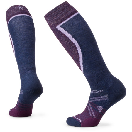 Ski-Socken Smartwool W Ski Full Cushion OTC - Recycled blau/lila purple iris