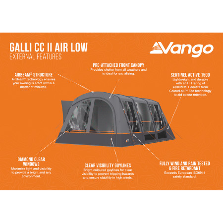 Vorzelt Vango Galli CC II Air Low