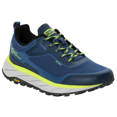 Wanderschuhe Jack Wolfskin Terrashelter Low M blau/gelb dark sea