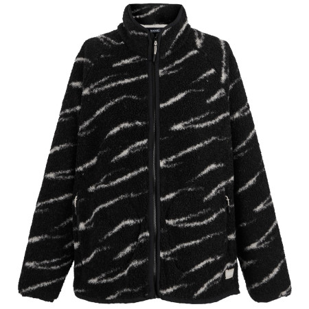 Damen-Sweatshirt Regatta Women’s Frankie Borg Full Zip schwarz Blk/LtVnAbst